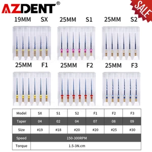 AZDENT Dental Engine Use Rotary Heat Activated Canal Root Endodontic Files - Picture 1 of 17