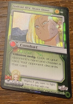 Android 18's Stare Down DBZ TCG CCG Score GKI Promo - Image 1 of 3