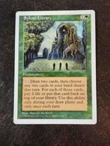 1x Sylvan Library rare enchantment card - 5th Edition - NM/VG - Picture 1 of 1