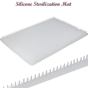 WHITE large silicone mat silicone mats for sterilization box 304mm x 203mm x15mm - Picture 1 of 6