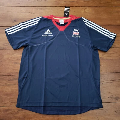 GB Cycling Team Sky Mens Medium T Shirt Bradley Wiggins UK M Adidas - Image 1 of 4