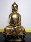 Vintage Old Tibet Bronze Buddha Buddhis Amitabha Dragon Statue