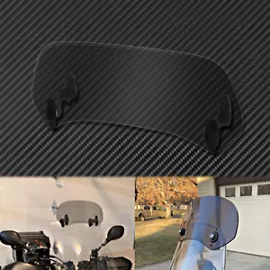 Deflector de aire de extensión de parabrisas ajustable con clip para motocicleta - Imagen 1 de 12