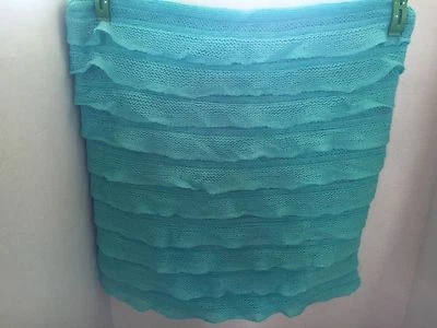 Capa de travesseiro nova com etiquetas Pottery Barn Teen Ruffle azul-petróleo - Imagem 1 de 4