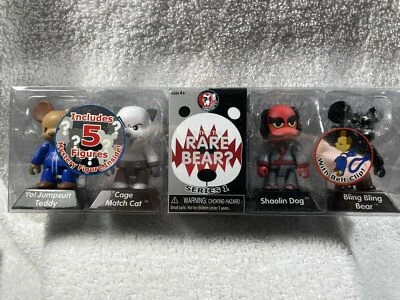 Colección Qee de 2,5” ~ ¿ES ESTE EL OSO RARO? Juego de figuras serie 1 (5) ~ vinilo Toy2R Foto 1 de 2