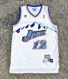 Vintage Utah Jazz John Stockton Adidas Hardwood Classics 100% Authentic - Picture 1 of 2