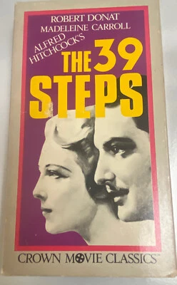 Vintage VHS 39 Thirty Nine Steps Alfred Hitchcock Cassette Tape Robert Donat - Image 1 of 3