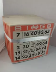 Bingo Card Lot Vintage Lot of 2900 Paper Unused Bundle individual ID numbers - Picture 1 of 5