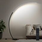 LED Floor Arc Lamp Dimmable with 3 Color Temperatures Standing Tall Lamp with Re