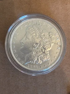 1891 Morgan Silver Dollar $1 Choice AU About Uncirculated - Picture 1 of 2