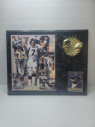 John Elway Super Bowl XXXIII (33) Plaque, Limited Edition 17,440 / 19,990 Cover