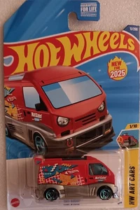 2025 Hot Wheels Kei Swap #11/250 HW Art Cars graphic designs Red/Gray Matt Gabe! - Picture 1 of 2