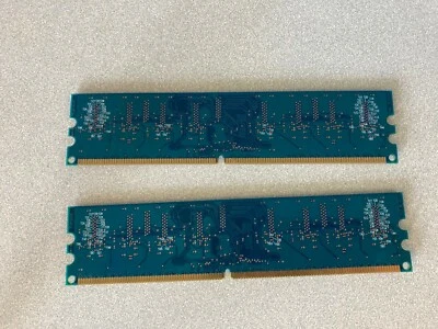 2 x Ramaxel RML1520EC48D7W-800 1GB 1Rx8 PC2-6400U-666 LF Memory RAM - Image 1 of 2