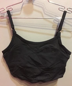 $67 NWT SoLow Brand Solid Black Soft SportsBra S - Picture 1 of 4