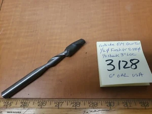 Carbide endmill extra Long 1/2"dia 3"loc 2fl Fresh Regrind To.480dia - Picture 1 of 3