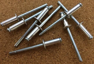4,8 mm x 14 mm Fertig Kopfnieten Aluminiumlegierung Körper Sackloch mehrere Stück - Bild 1 von 1