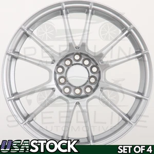 NEW Wheels 5x100 5x114.3 17x7.5 17 Inch Rims Set of 4 Style US Stock Silver - Picture 1 of 2