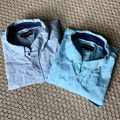 Lot Of 2 Ocean Current Mens Button Up Short Sleeve Shirts 100% Cotton Size XL - Image 1 of 4