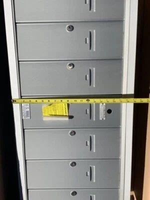 Florence corporation 7 door recessed mailbox, Silver 1250-7 Aluminum 40x19x7 — 第 1/4 张图片