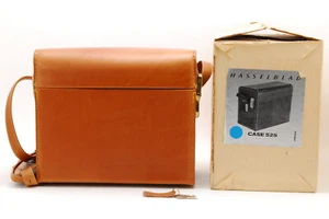 [Unused] Hasselblad Camera Bag Case 525 in Orange/Brown Leather From JAPAN - Picture 1 of 8