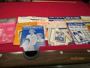 20 pieces of vintage sheet music love me tender 1956 - Picture 1 of 4