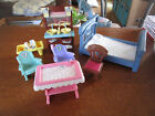 Fisher Price Loving Family Dollhouse Furniture And People  Lot