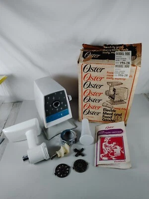Molinillo eléctrico de carne/alimentos Oster vintage/modelo #996/funcionando Foto 1 de 4