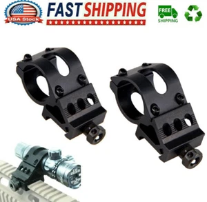 2pcs 45 Degree Offset 1" Flashlight Picatinny Light Laser Mount for Scopes - Picture 1 of 9