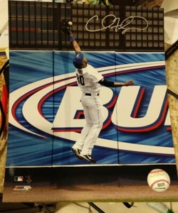 Foto 8X10 firmada por Cliff Floyd con licencia de los Mets de Nueva York - Imagen 1 de 2