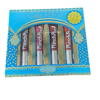 Benefit Blue Cake Pops Liquid Lip Color Set 4 0.23 fl oz/7.0 ml Mango Cherry - Image 1 of 4