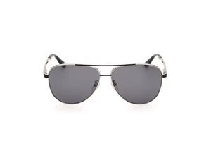 BMW BW0054-H 16A Silver/Black Aviator Titanium Sunglasses Frame 60-12-140 - Picture 1 of 3