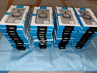 LOT OF 40, iPhone14,15 Plus Case CLEAR Speck Presidio Perfect Clear New6.7" 2022 - Image 1 of 4
