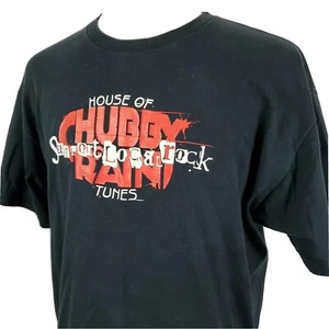 House of Tunes Support Local Rock T-Shirt Herren XL Mollig Regen Schwarz Baumwolle - Bild 1 von 9