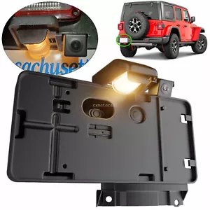 Juego de luces LED y soporte de matrícula para cámara de reversa Jeep Wrangler JK 07-22 - Imagen 1 de 8