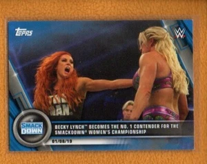 Becky Lynch 2020 Topps WWE Women’s Division Wrestling Blue #1 /25 21/25 - Picture 1 of 2