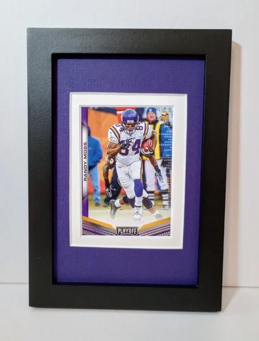 Randy Moss Minnesota Vikings Display Custom Framed NFL Football Card Plaque Cover