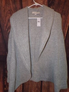 Ann Taylor LOFT grigio aperto cardigan maglione gilet taglia small nuovo con etichetta - Foto 1 di 6