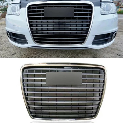 Parrilla de parachoques delantero rejilla central de malla de radiador para Audi A6C6 2009 2010 2011 gris Foto 1 de 4