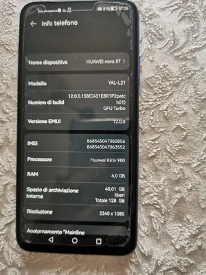 smartphone nova 5t con custodia silicone - Immagine 1 di 4