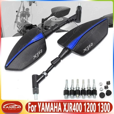 1Pair For YAMAHA XJR400 1200 1300 NEW Rearview Rear View Mirrors Side Mirror  - Image 1 of 2