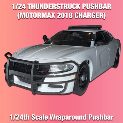 1/24 Motormax 2018 Charger Wraparound Pushbar (ThunderStruck) - Image 1 of 4