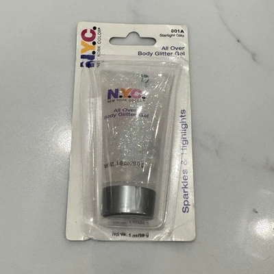 NYC Vintage All Over Body Glitter Gel Starlight Glitz 801A  1 Fl Oz 2004 - Image 1 of 4