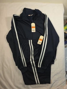 Oxford-Fulhan Two Stripes Trainingsanzug Navy Blau Neu mit Etikett Jacke & Hose Set XXL Neu mit Etikett - Bild 1 von 13
