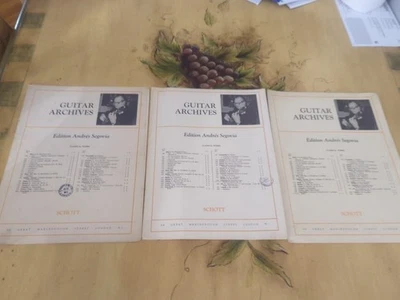 Andres Segovia Transcriptions For The Classical Guitar Rare Sheet Music - Image 1 of 4