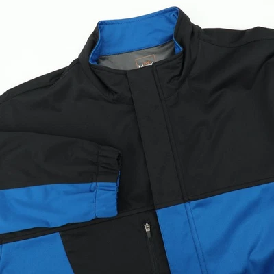 Chaqueta cortavientos de golf Ashworth Weather Systems para hombre XL negra azul cremallera completa Foto 1 de 4
