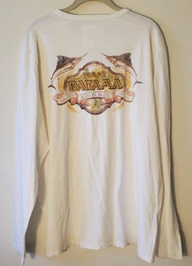 Tommy Bahama Langarm T-Shirt Herren Relax Marlin Brew Fishing Grafik Größe M - Bild 1 von 8