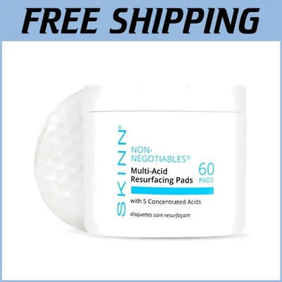 60 Multi-Acid Resurfacing Pads - Glycolic, Lactic, Salicylic, for Flawless Skin - Image 1 of 4
