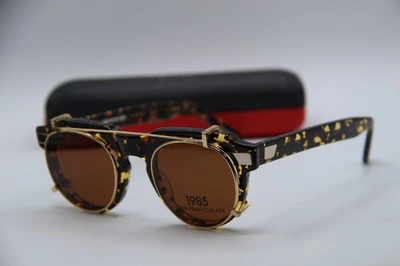 NEW J.F. REY 1985 VIPER 9595 TORTOISE GOLD SUNGLASSES W/CASE W/CLIP ON 48-22 - Image 1 of 4