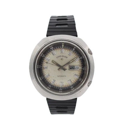 Vintage 43mm Lord Elgin 1501 Compressor Men's Automatic Wristwatch 347 Steel - Image 1 of 4