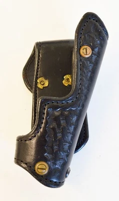 Funda de cuero Ernie Hill Speed Fas-Trac negra tejido canasta #25S (7680) Foto 1 de 4